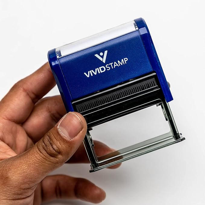 Absent Make-up Work Teacher Self Inking Rubber Stamp (Blue Ink) - X-Large