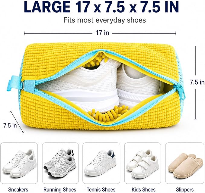 7 Pcs Shoe Laundry Bag and Sneaker Cleaner Mesh Bags | Supports washing machine and dryer, shoe cleaner sneakers and tennis shoe cleaner, small laundry bag for clothes, 7 piece set