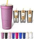 Frost Buddy Togo Buddy 30oz Tumbler - Insulated Stainless Steel (Aurora) | Double-wall vacuum insulated | Spill-proof flip lid | 18/8 premium stainless steel