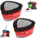 2 Pack Upgraded Spin Mop Replacement Scrub Brush Heads Compatible with Ocedar EasyWring 1 Tank,Full Bristle Scrubber Replace Great for Kitchen, Bathroom, Pools,Deck Hard Floor Cleaning