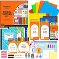 Shuttle Art 102 PCS Back to School Supplies Kit, School Supply Box for Grades K-5, School Supplies for Kids and Students, Including Pencils, Pens, Markers, Erasers, Notebooks, Folders and More