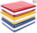 CoiiJoii 3PCS A4-Size Clear Hard Shell Zippered Case, Diaper Bag Organizing Pouches, Waterproof Cosmetic Bag, Kid's Toy Storage Organizer Bins, Pencil Case.