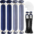 Maiteenly 2 Pairs Boot Shaper Stands with 8 Labels Cotton Tall Boot Inserts for Closet Organization