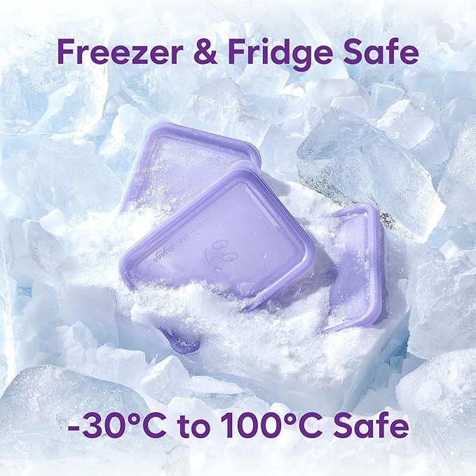 Freezer Containers for Food Storage - Soup with Lids Safe - Twist Release - Flexible Frozen Design - BPA Free (18)