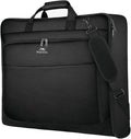 MATEIN Garment Bags for Travel, Large Carry on Garment Bag for Business | Waterproof, Hanging Suit Luggage Bag, For Men Women, Wrinkle Free Suitcase, Cover For Shirts Dresses Coats, Strap, Black