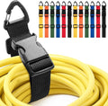 12 Pack 17 Inch Adjustable Extension Cord Holder Organizer with Triangle Clips for Garage Organization and Storage Heavy Duty Extension Cord Hanger for Men Workshop (Multicolor)