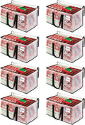 BlissTotes Moving Bags, 125L 8-Pack Storage Bags, Moving Box Heavy Duty Extra Large, Moving Totes with Zipper, Large Packing Bag with Reinforced Handles, Boxes for Packaging Moving
