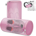 Kimmama Shoe Washing Machine Bag, Shoe Laundry Bag, Pink, 8x15", 2 Pack | Shoe Bag, For Sneaker, Tennis, Footwear, Trainers, Slippers, Sock, Building Blocks, Sandwish Mesh, Travel, Divided