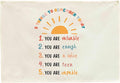 Classroom Wall Banner Decor-Teacher Gift-Inspirational Back to School Wall Art Flag Decor-It's Okay to Make Mistake-Hanging Rectangular Canvas Banner for Classroom Reading Corner Teacher Office