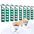 CraftyCrocodile Space Saving Hangers for Clothes - 8 in Pack, Heavy Duty Plastic, Multi Closet Space Savers for Shirts, Pants, Jeans, Sweaters - Hanger Organizer Space Saver