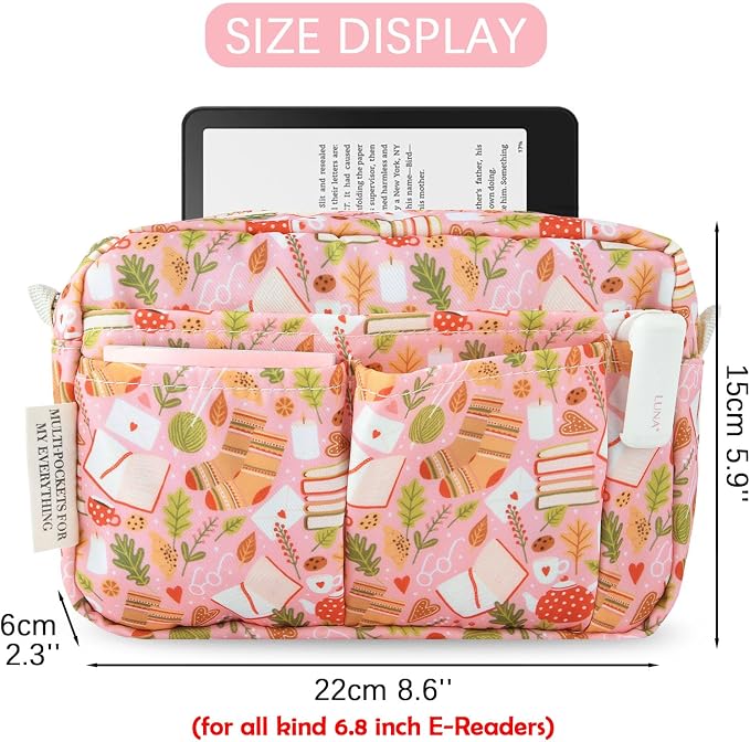 Multiple Pockets Portfolio Organizer with Zippered,Storage Pencil Pouch Bag | Waterproof Travel Toiletry Bag,Portable Pencil Pouch for Notebooks,Stationeries,Make-up,Journal Office Art Supplies.Sock Book