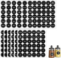 Savita 432 Pack Pre-Printed 1.4" Round Spice Jar Labels Seasoning Labels for Spice Rack (Black)