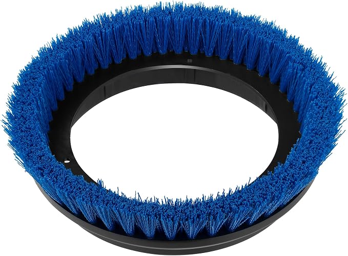 HHQ Commercial Scrub Brush for Orbital Floor Scrubber, Compatible with Oreck Orbiter XL ORB550MC, Bissell BGEM9000, 12" Diameter, Medium-Duty Brush, Blue