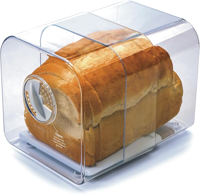 Prep Solutions by Progressive Expandable Bread Keeper with Adjustable Air Vent (Pack of 1)
