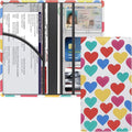 LumiMokki Premium Car Registration & Insurance Card Holder with Magnetic Shut, Vehicle Glove Box Car Organizer - For Documents, Cards, License (Heart symbol)