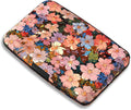 Maicican RFID Blocking Aluminum Credit Card Holder | Slim Metal Wallet for Women & Men, Business Card Case for Travel, Fits Front Pocket, Card holder wallet - Colorful flowers