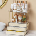 Anylady Bathroom Organizers and Storage, Makeup Organizer (Sturdy Durable Attractive), Ideal for Vanity, Countertop, Counter, Perfume, Skincare, Cabinet, Cosmetic, Dresser Organizer (Cream)