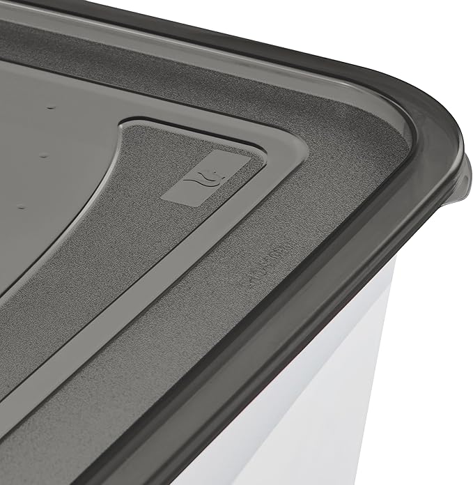 keeeper fredo fresh food storage containers, 5 pieces, 5 x 0.5 l, crystal grey (transparent)
