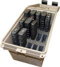 MTM TMC15 Tactical Mag Can | Fits 15 Mags of 20 or 30 Round 223/5.56 Mags, Water Resistant, Lockable, Stackable, Snap Lock Latches, USA Made