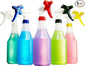 Leak-Free Chemical Resistant Spray Head and 32 oz Bottle 5 Pack Heavy-Duty Industrial Sprayer With Low-Fatigue Trigger and Nozzle for Auto/Car Detailing, Window Cleaning and Janitorial Supply