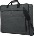 MATEIN Garment Bags for Hanging Clothes, Large Travel Suit Bag with Strap | Foldable Luggage Bag, Wrinkle-Free, Clothing Suitcase, For Traveling Business Trips, For Men Women, Dark Grey