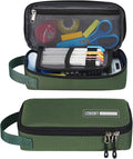 ECHSRT Large Pencil Case, Aesthetic Pen Pouch with Big Capacity, Minimalist Portable Stationery Bag with Handle for Office Organizer Aesthetic Pencil Cases