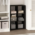 Furinno Cubic Extra Thick 6-Cube Closet Organizers and Storage, Dark Oak | 14.6 x 30 x 44 in, Open Shelf Closet Storage, Closet Organizer, for Wardrobe, Bedroom, Living Room