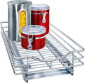 LYNK PROFESSIONAL® Pull Out Cabinet Organizer, 11" x 18" Slide Out Drawers for Kitchen Cabinets - Sliding Pull-Out Pantry Shelves – Home Shelf Organizers - Lifetime Ltd. Warranty, Chrome