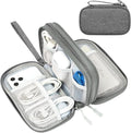 FYY Travel Cable Organizer Pouch Electronic Accessories Carry Case Portable Waterproof Double Layers All-in-One Storage Bag for Cord, Charger, Phone, Earphone Dark Grey