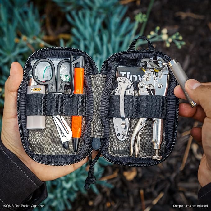 MAXPEDITION Pico Pocket Organizer, Ultra Compact EDC Gear Pouch, Tactical Utility Pouch for Everyday Carry, Tools, Gadgets, Outdoor First-Aid Kit, Survival