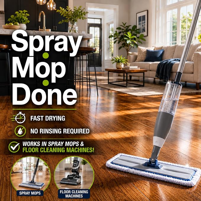 Black Diamond Stoneworks Wood & Laminate Floor Cleaner – No-Rinse Streak-Free Cleaner for Hardwood, Laminate, Engineered Wood & Luxury Vinyl Plank Floors (4 Gallons)