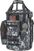 Baseball Bucket Bag 6 Gallon Tactical Softball Coaches Bag with Padded Seat | Baseball Bucket Cover Organizer for Training Equipment, Balls, Bat, Gloves, Scoreboards, with Shoulder Strap