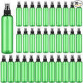 Eccliy 32 Pcs 8 oz Spray Bottles Fine Mist Plastic Spray Bottles Clear Empty Sprayer Hairs Refillable Travel Sprayer with Pump Cap for Cleaning Oils Travel Perfumes(Green,Clear)