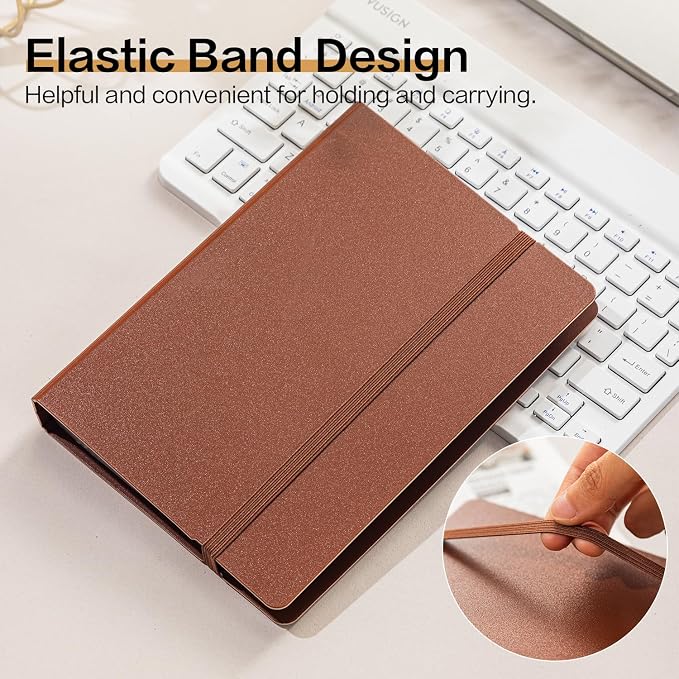 deli Business Card Book Holder, Business Card Organizer, Name Card Book Holder, Portable Office Business Card Holder, Hold 180 Cards, Brown