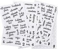 Kitchen Pantry Labels for Food Storage Containers, Set of 270 Clear Stickers for Common Goods