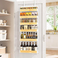 6-Tier White Over the Door Pantry Organizer w/ Adj.Basket for Kitchen Home