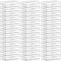 Blulu 50 Pack Large Plastic Pencil Case Box Clear Pencil Boxes Bulk Hard Crayon Box Storage with Snap Lids 8.1 x 4.7 x 2.2 Inch Painting Organizer Classroom Stationery School Supplies (Clear)