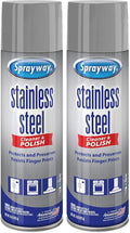 Sprayway SW148R Water-Based Stainless Steel Cleaner, 15 oz. (Pack of 2)