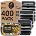 Meal Prep Containers Food Containers with Lids 24oz 400 Pack