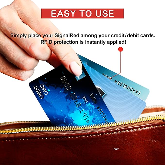 SaiTech IT 10 Pack RFID Blocking Card for Credit Debit ID Card, Sky Blue | Slim Anti-Theft Contactless NFC RFID Blocker Protector, Easily Fit into Wallet and Purse, for Men & Women