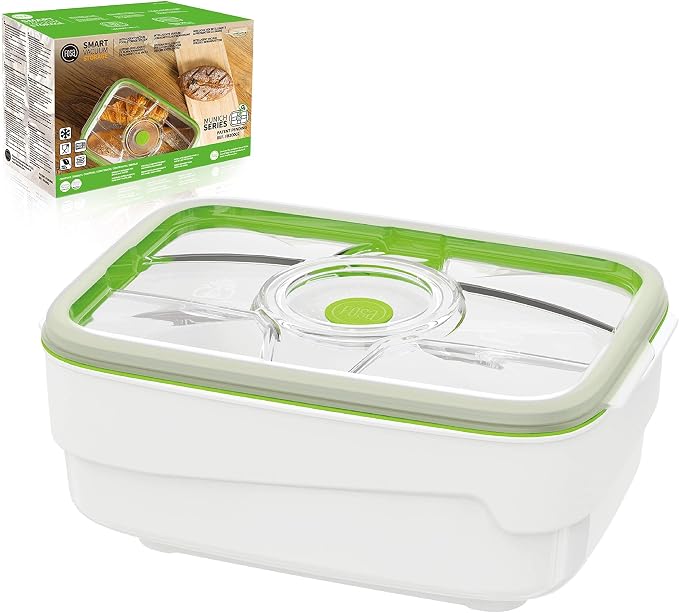 FOSA Vacuum Bread Box (135oz) – Airtight Bread Saver Container for Homemade Loaf, Bread, Pastries and Food Storage (Pump Sold Separately)