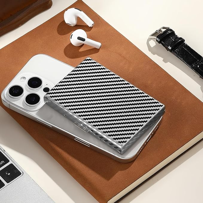 RFID Stainless Steel Credit Card Wallet Slim Metal Business Card Holder for Women Men