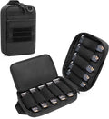 DSLEAF Tactical Pistol Magazine Storage Bag, MOLLE Mag Pouch Hold Up to 10x Most Single/Double Stack Magazines (Patent Design) | Hold Up to 10x Most Single/Double Stack Mags, Lockable Zipper, Lightweight Size and Portable Handle
