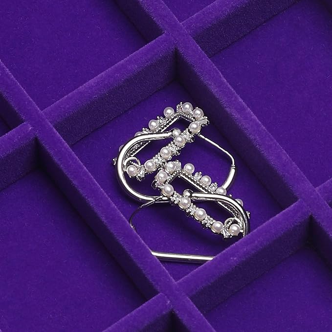 Frebeauty Extra Large Acrylic Jewelry Box for Women 5 Layers Clear Jewelry Organizer Velvet Earring Box with 5 Drawers Rings Display Case Necklaces Holder Tray for Women Girls(Purple) | Jewelry Storage for Rings Earrings Bracelets,Dustproof,Velvet Lini...