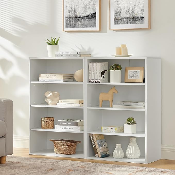 71" Durable Jewelry Armoire Organizer, Bedside Table with Adjustable, Vanity Organizer with Storage for Home Office, White