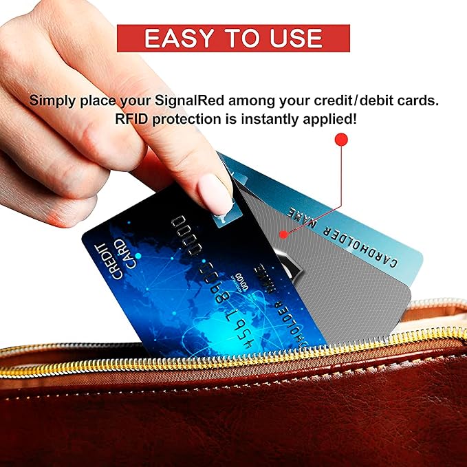 SaiTech IT 3 Pack RFID Blocking Card for Credit Debit ID Card, Grey | Slim Anti-Theft Contactless NFC RFID Blocker Protector, Easily Fit into Wallet and Purse, for Men & Women