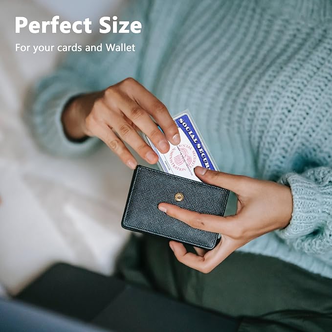 6 Pack Card Protector Social Security, Medicare, Credit & Driver's License Sleeve 3.8x2.32in