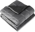 Bare Home Weighted Blanket Queen Size 17lb (60" x 80") for Adults - Minky Fleece - Premium Heavy Blanket Nontoxic Glass Beads (Grey, 60"x80")