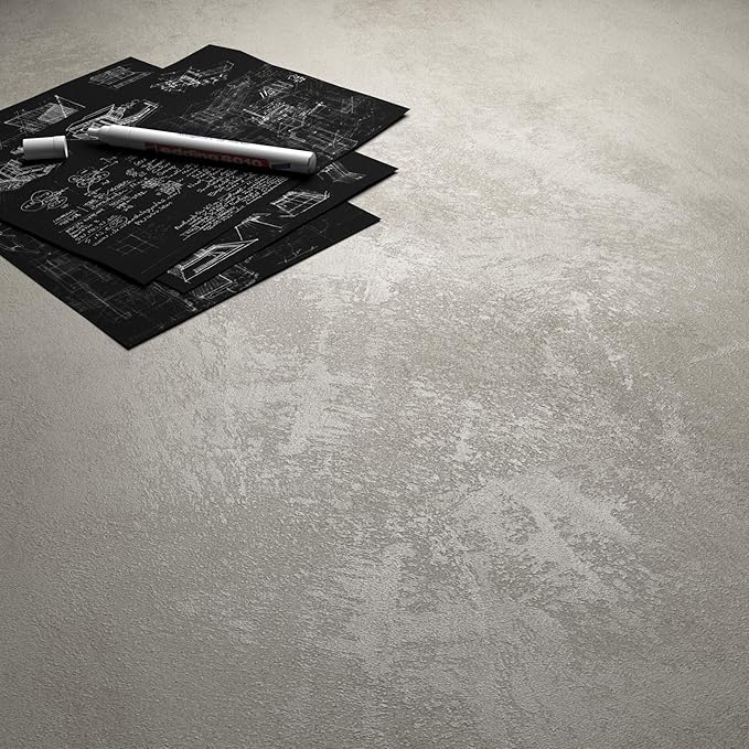 Mobili Fiver, Set of 2 First Picture Shelves, 31.49 in, Concrete Effect, Grey, Made in Italy