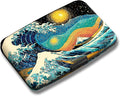 Maicican Credit Card Holder, Mini RFID Blocking Aluminum Wallet | Slim Metal Hard Case Travel Wallet ID Case for Women and Men, 4.3 x 2.9 Inches, Giant Waves